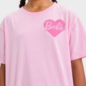 Girls' Art Class Short Sleeve Oversized Barbie Graphic Pink T-Shirt XL 14 NWT
